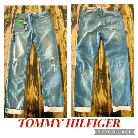 NWT Tommy Jeans TJ Flex stretch slim jeans Embroidered Logo Men’s size 3… - Picture 1 of 8